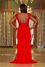 Load image into Gallery viewer, Now You See Me Red Berry Prom Dress