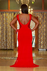 Now You See Me Red Berry Prom Dress