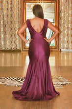 Load image into Gallery viewer, Hold Me Down Eggplant Prom Dress