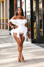 Load image into Gallery viewer, Asymmetrical Bardot Peplum Top