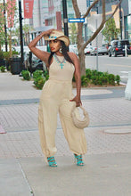 Load image into Gallery viewer, It&#39;s A Draw Tank Jumpsuit- Khaki