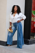 Load image into Gallery viewer, She Stay Fabulous Wide Leg Denim Pant