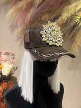 Load image into Gallery viewer, Blinged Out Babe Custom Made Leather Caps