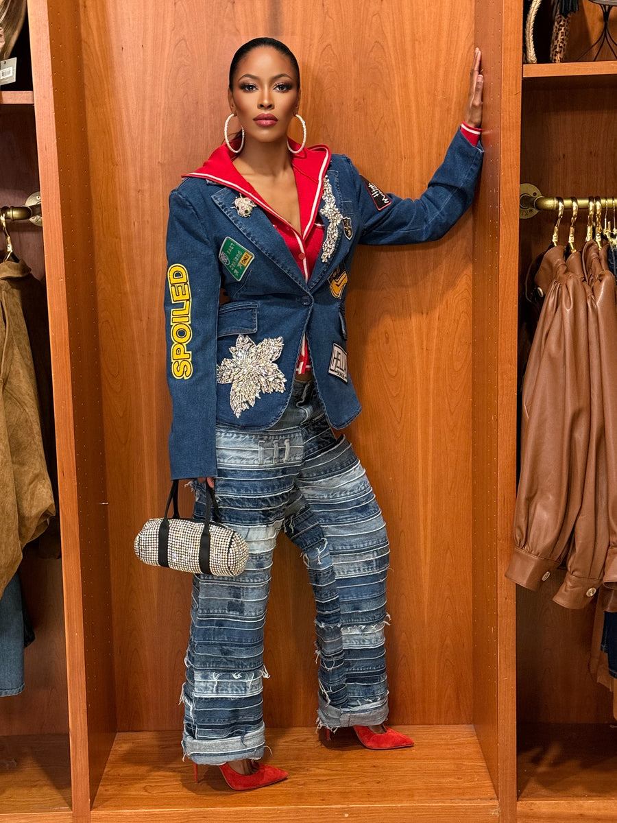 Pre-Order Custom Spoiled Patch It Denim Blazer- Specialty – Spoiled ...
