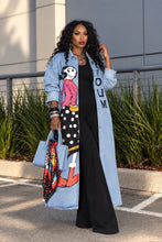 Load image into Gallery viewer, Olive Oil Denim Duster
