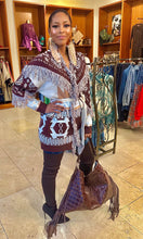 Load image into Gallery viewer, Tribal Print Belted Cardigan