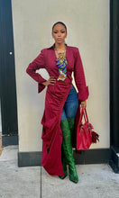 Load image into Gallery viewer, What's The Talk About High Low Top- Burgundy