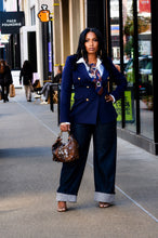 Load image into Gallery viewer, Double Breasted Navy Blazer