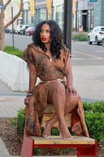 Load image into Gallery viewer, Can't Rock It Suede Trumpet Skirt Set