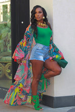Load image into Gallery viewer, That 70&#39;s Girl Duster- Tropical(Sizes S-3X)