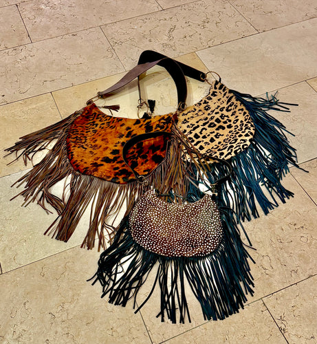 Hobo Leather Fringe Bags- Multi- Specialty
