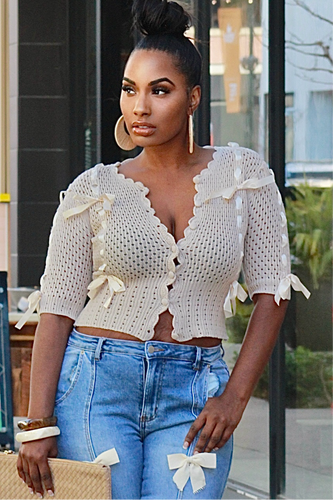 Put A Bow On It Knitted Cardigan