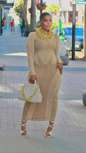 Load image into Gallery viewer, She Fitted Maxi Dress- Sand