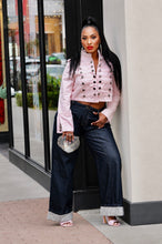 Load image into Gallery viewer, Make Me Official Denim Jacket- Blush