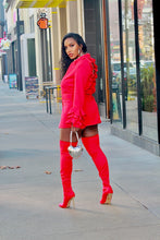 Load image into Gallery viewer, Love Those Petals Blazer Dress- Cherry