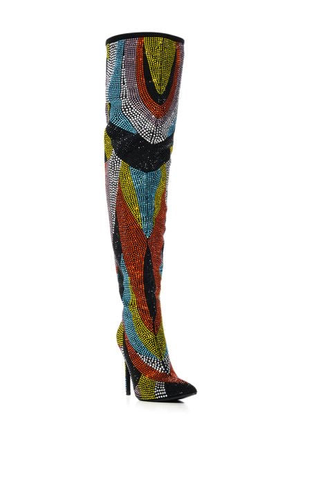 Funkadelic Time Thigh High Boot