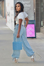Load image into Gallery viewer, Ride The Breeze Drawstring Pants- Acid Wash