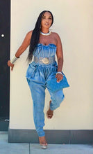 Load image into Gallery viewer, Get The Bag Denim Jumpsuit