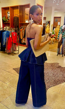Load image into Gallery viewer, Pretty Peplum Denim Pant Set