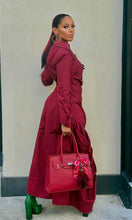 Load image into Gallery viewer, What's The Talk About High Low Top- Burgundy