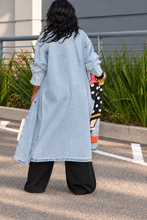 Load image into Gallery viewer, Olive Oil Denim Duster
