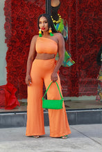 Load image into Gallery viewer, Rope Goddess Bardot Jumpsuit  -Orange