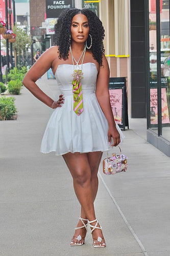 What A Cutie Pleated Mini Dress