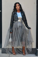 Load image into Gallery viewer, Metallic Princess Mesh Skirt