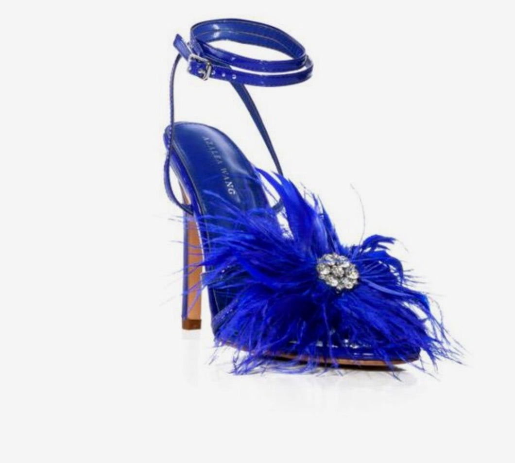 Royal Flapper Girl Feather Heel