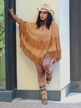 Load image into Gallery viewer, Gotta Shake Suede Poncho