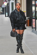 Load image into Gallery viewer, Rock It Vegan Leather Shorts