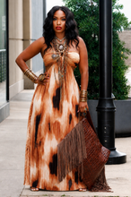 Load image into Gallery viewer, So Fine Leo Halter Maxi Dress