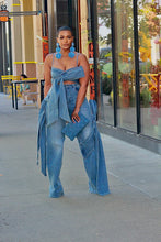 Load image into Gallery viewer, Wrapped Up In Denim Pant Set