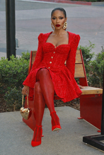 Load image into Gallery viewer, Love Me Down Tweed Mini Dress