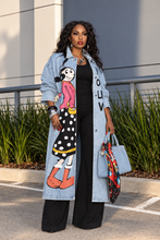 Load image into Gallery viewer, Olive Oil Denim Duster