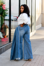 Load image into Gallery viewer, She Stay Fabulous Wide Leg Denim Pant