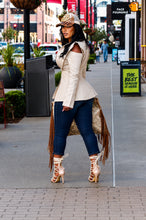 Load image into Gallery viewer, The Cold Shoulder Linen Blazer