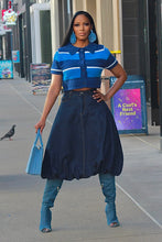 Load image into Gallery viewer, Bubblicious Denim Skirt