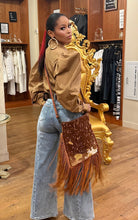 Load image into Gallery viewer, Puff Me Up Fitted Button Up Shirt- Mocha