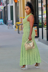 Peek -A-Boo Lace Maxi Dress