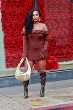 Load image into Gallery viewer, Rope Me In Mini Dress- Chocolate