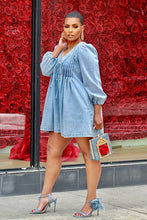 Load image into Gallery viewer, No Walk In The Park Denim Romper- Light Wash