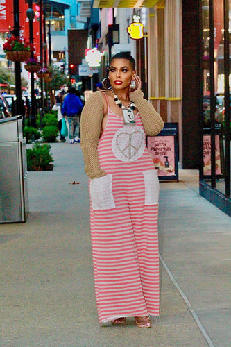 Love The Peace Wide Leg Overall