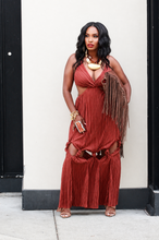 Load image into Gallery viewer, Gotta Cut Up Halter Maxi Dress