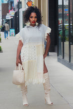 Load image into Gallery viewer, Eyelet Laced Hoodie Tunic