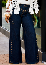 Load image into Gallery viewer, Saddle Up Denim Button Pants