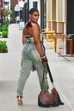 Load image into Gallery viewer, Gather Your Up High Waist Frayed Jeans