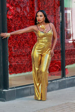 Load image into Gallery viewer, The Gold Member Sequin Jumpsuit