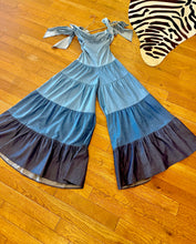 Load image into Gallery viewer, Tie Me Right Palazzo Jumpsuit- Chambray Gradient