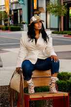 Load image into Gallery viewer, The Cold Shoulder Linen Blazer